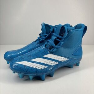 Adidas Adizero Chaos Men's US 8.5 Solar Blue High-Top Football Linemen Cleats